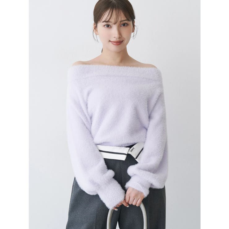 ミニシャギーオフショルニット | MERCURYDUO | 詳細画像10 