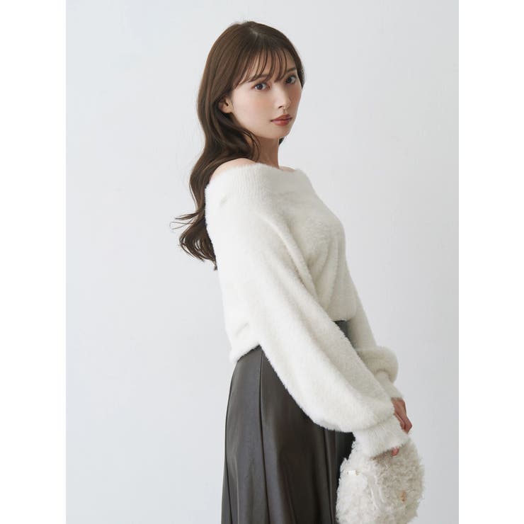 ミニシャギーオフショルニット | MERCURYDUO | 詳細画像13 