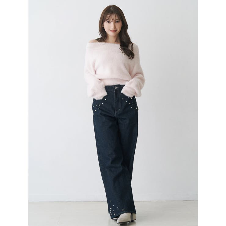 ミニシャギーオフショルニット | MERCURYDUO | 詳細画像14 