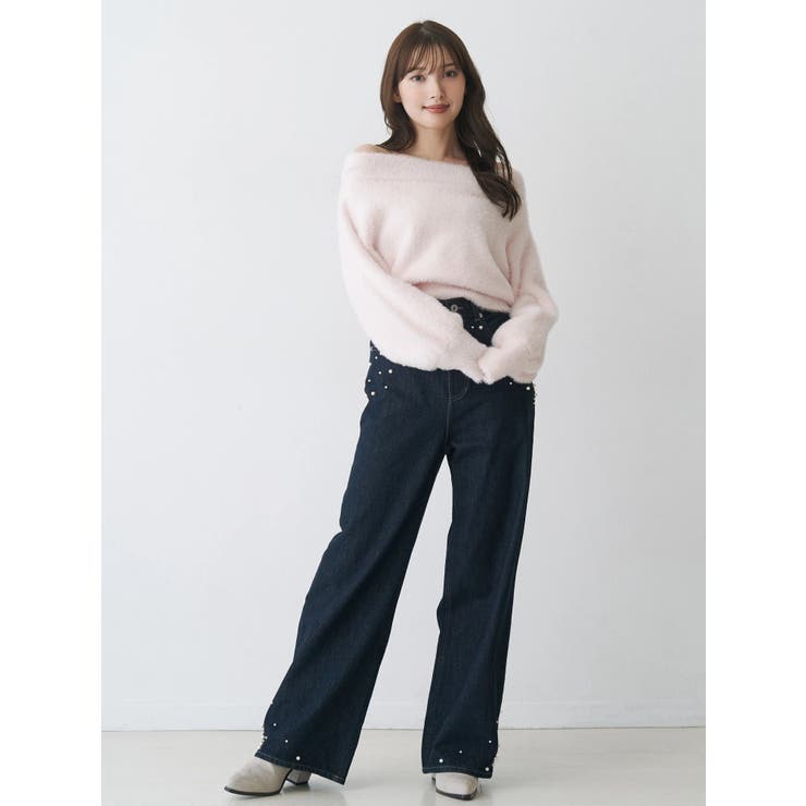 ミニシャギーオフショルニット | MERCURYDUO | 詳細画像15 