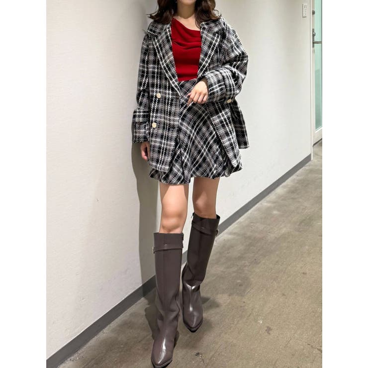アシメドレープコンパクトニット | MERCURYDUO | 詳細画像22 