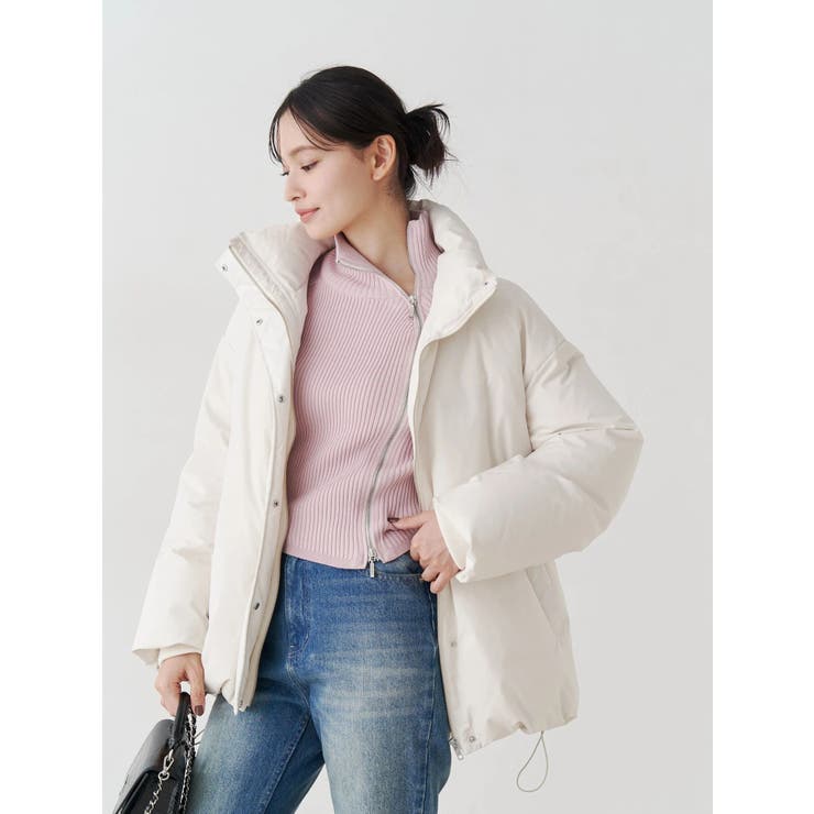 【WEB限定カラーあり】ハイツイストアシメZIPニット | MERCURYDUO | 詳細画像24 