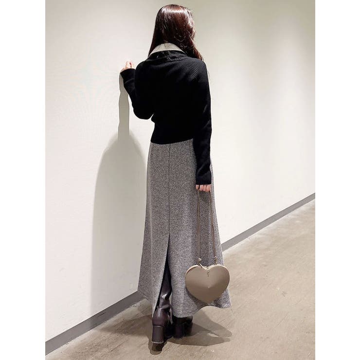 【WEB限定カラーあり】ハイツイストアシメZIPニット | MERCURYDUO | 詳細画像36 