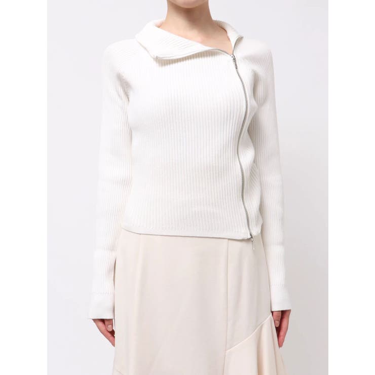 【WEB限定カラーあり】ハイツイストアシメZIPニット | MERCURYDUO | 詳細画像43 