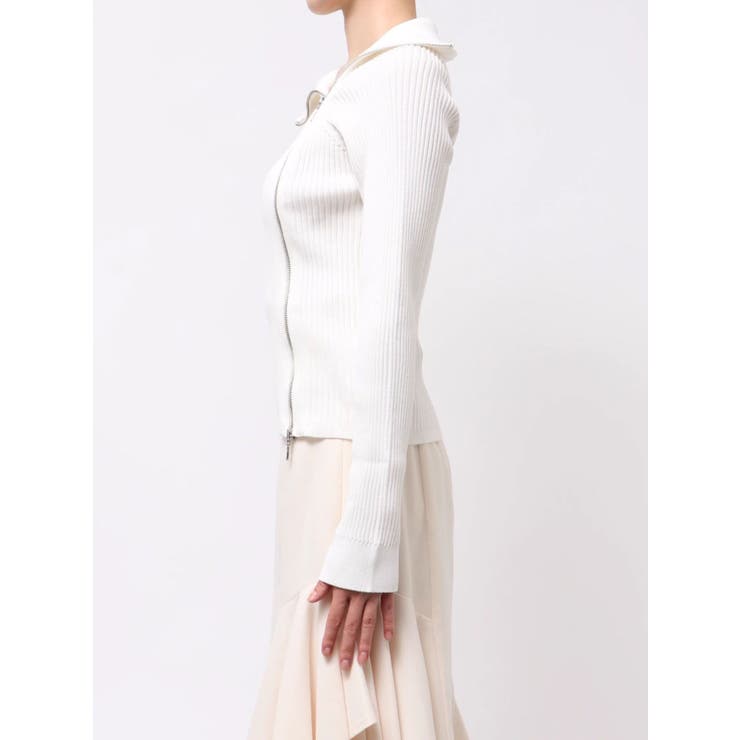 【WEB限定カラーあり】ハイツイストアシメZIPニット | MERCURYDUO | 詳細画像44 