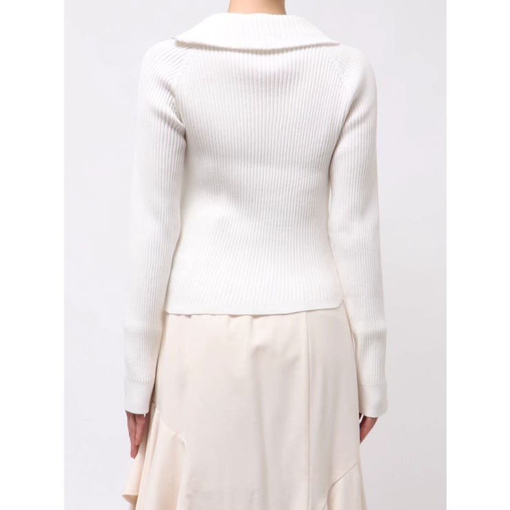 【WEB限定カラーあり】ハイツイストアシメZIPニット | MERCURYDUO | 詳細画像45 