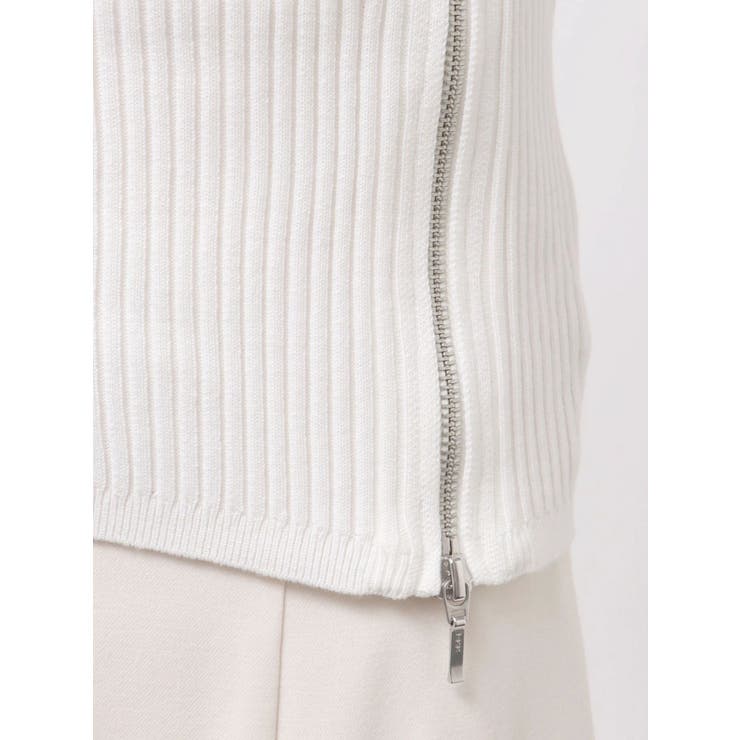 【WEB限定カラーあり】ハイツイストアシメZIPニット | MERCURYDUO | 詳細画像48 