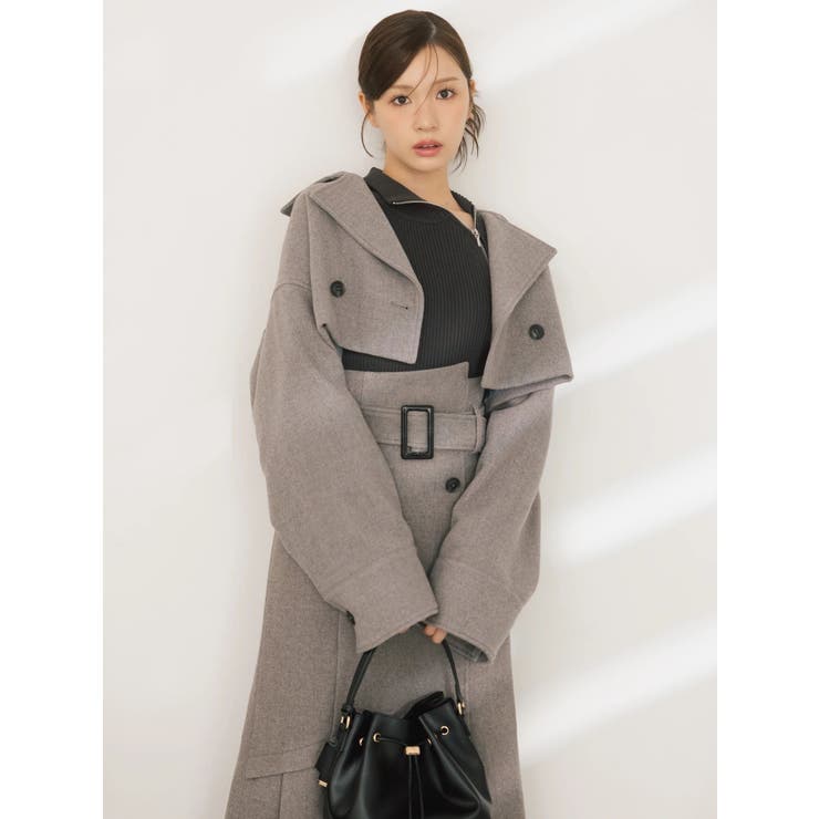 【WEB限定カラーあり】ハイツイストアシメZIPニット | MERCURYDUO | 詳細画像5 