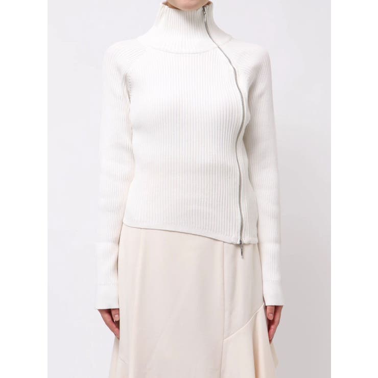 【WEB限定カラーあり】ハイツイストアシメZIPニット | MERCURYDUO | 詳細画像50 