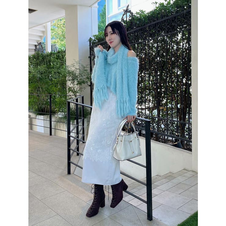 ロングシャギーマフラーセットニット | MERCURYDUO | 詳細画像24