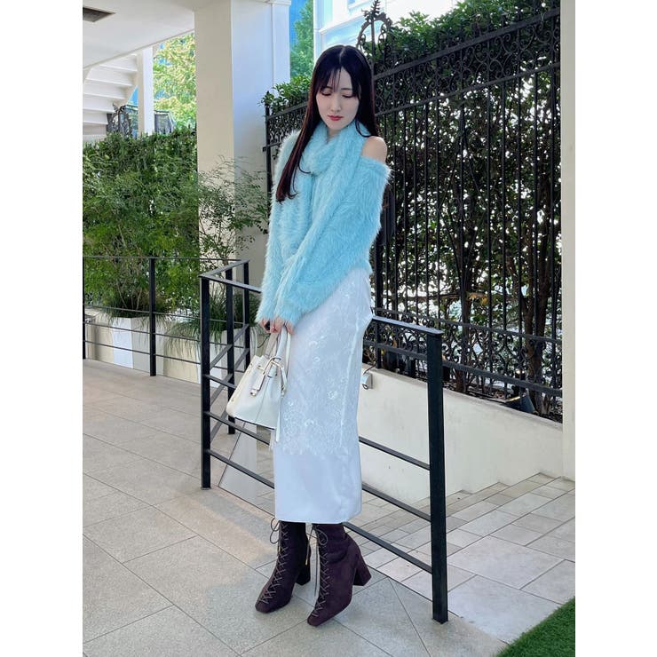 ロングシャギーマフラーセットニット | MERCURYDUO | 詳細画像25
