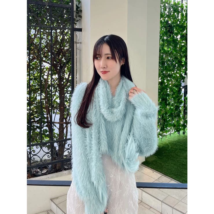 ロングシャギーマフラーセットニット | MERCURYDUO | 詳細画像26