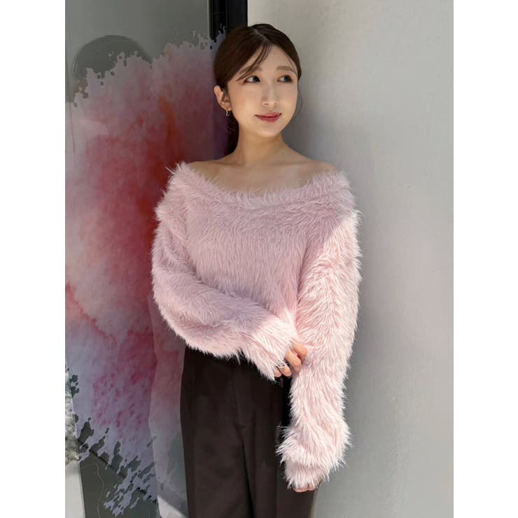 ロングシャギーマフラーセットニット | MERCURYDUO | 詳細画像33