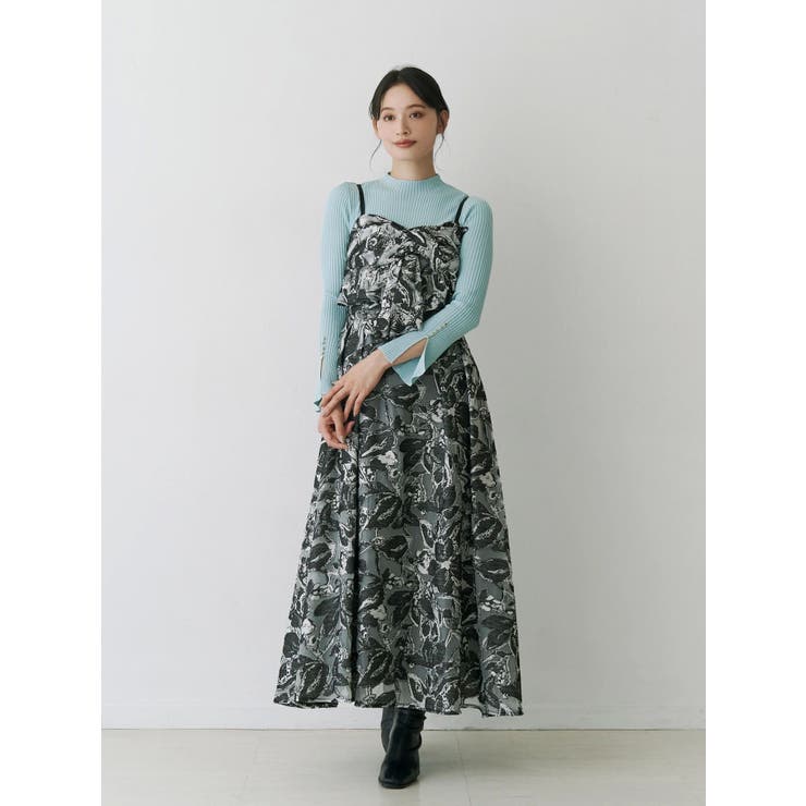 フレアスリーブハイネックリブニット | MERCURYDUO | 詳細画像16 