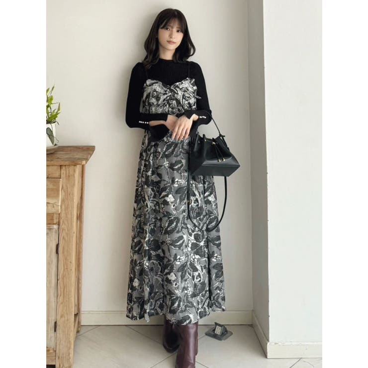 フレアスリーブハイネックリブニット | MERCURYDUO | 詳細画像39 