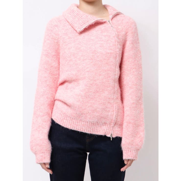 アシメZIPオーバーニット | MERCURYDUO | 詳細画像10 