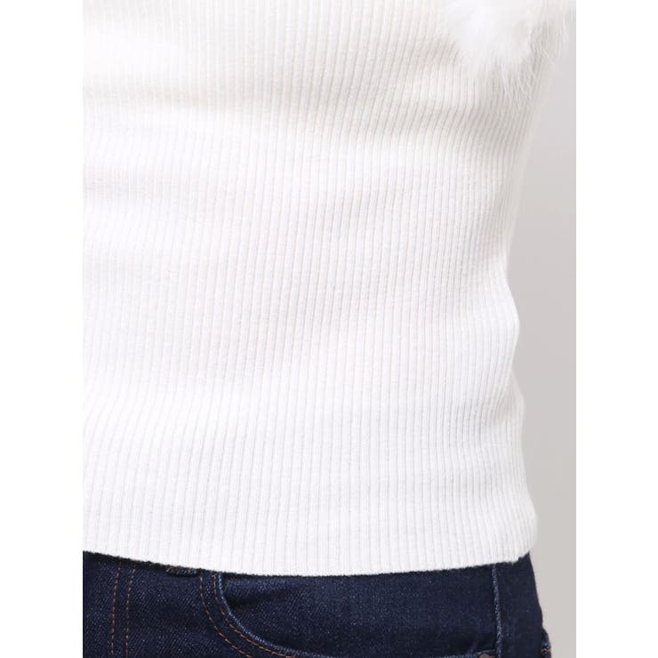 【WEB限定カラーあり】フェイクファートリミングニット | MERCURYDUO | 詳細画像49 