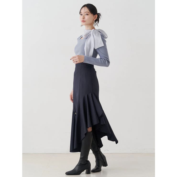 異素材リボンカットアウトニット | MERCURYDUO | 詳細画像12 