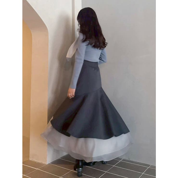 異素材リボンカットアウトニット | MERCURYDUO | 詳細画像29 