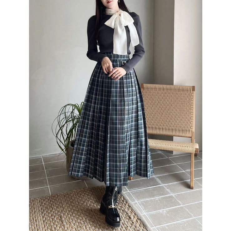 異素材リボンカットアウトニット | MERCURYDUO | 詳細画像33 