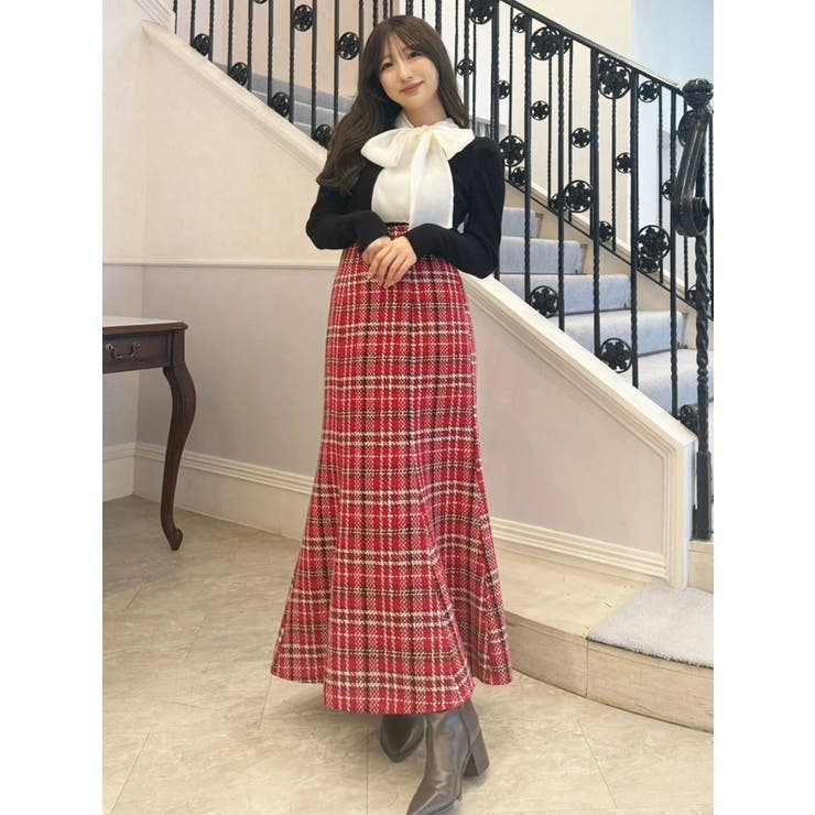 異素材リボンカットアウトニット | MERCURYDUO | 詳細画像41 