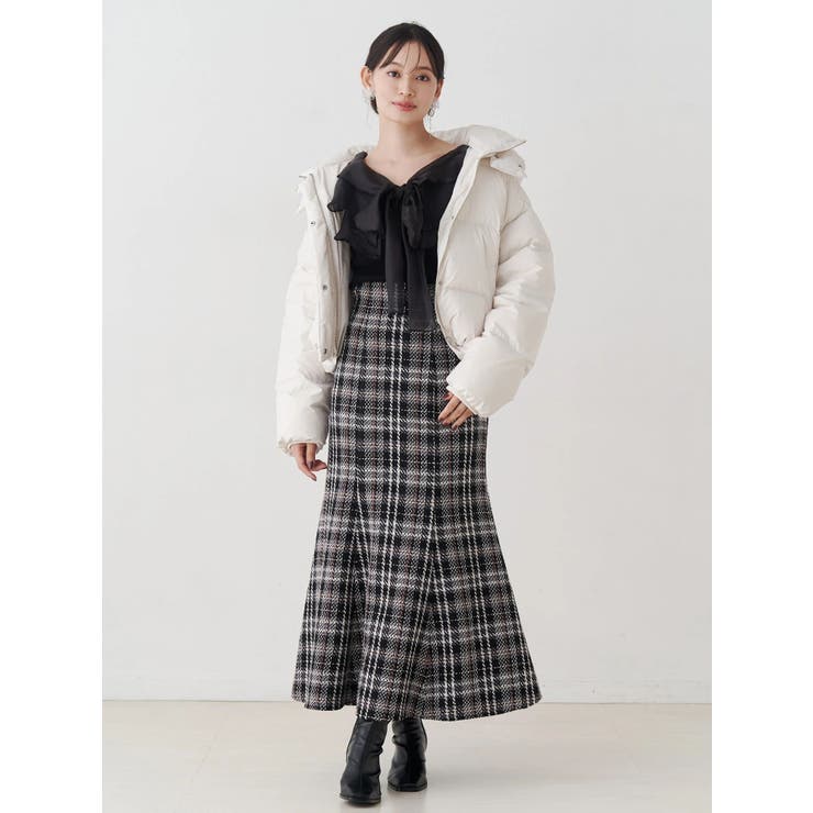 異素材ラッフルリボンリブニット | MERCURYDUO | 詳細画像17 