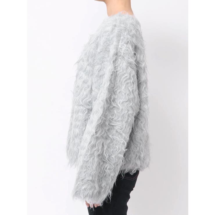 【OUNNOUN】ロングシャギー2WAYオーバーサイズニット | MERCURYDUO | 詳細画像20 