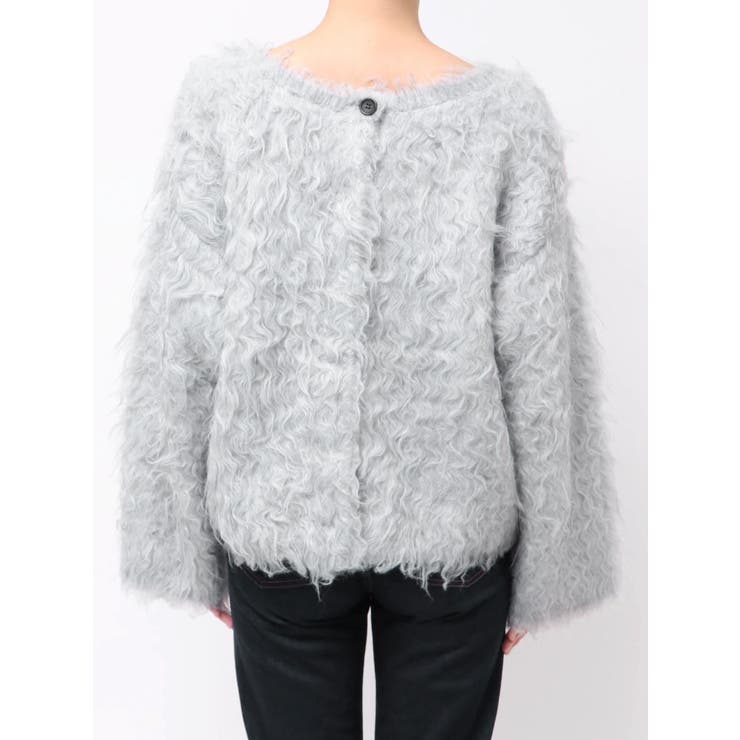 【OUNNOUN】ロングシャギー2WAYオーバーサイズニット | MERCURYDUO | 詳細画像21 