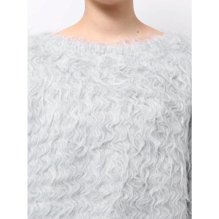 【OUNNOUN】ロングシャギー2WAYオーバーサイズニット | MERCURYDUO | 詳細画像22 