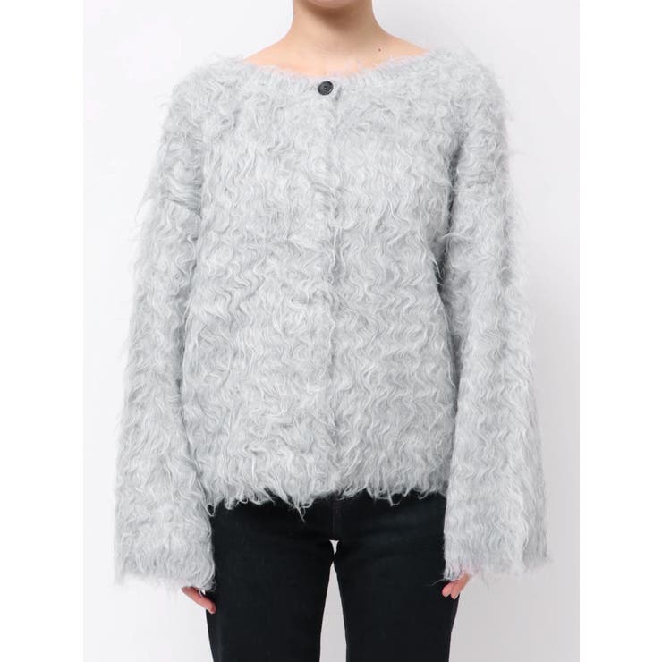 【OUNNOUN】ロングシャギー2WAYオーバーサイズニット | MERCURYDUO | 詳細画像26 