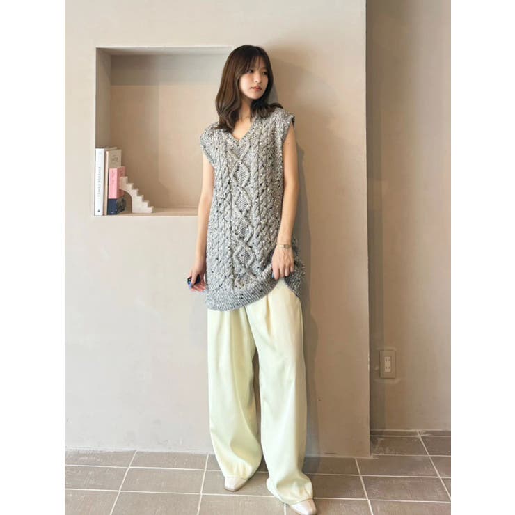 【OUNNOUN】3WAYケーブルチュニック | MERCURYDUO | 詳細画像10 