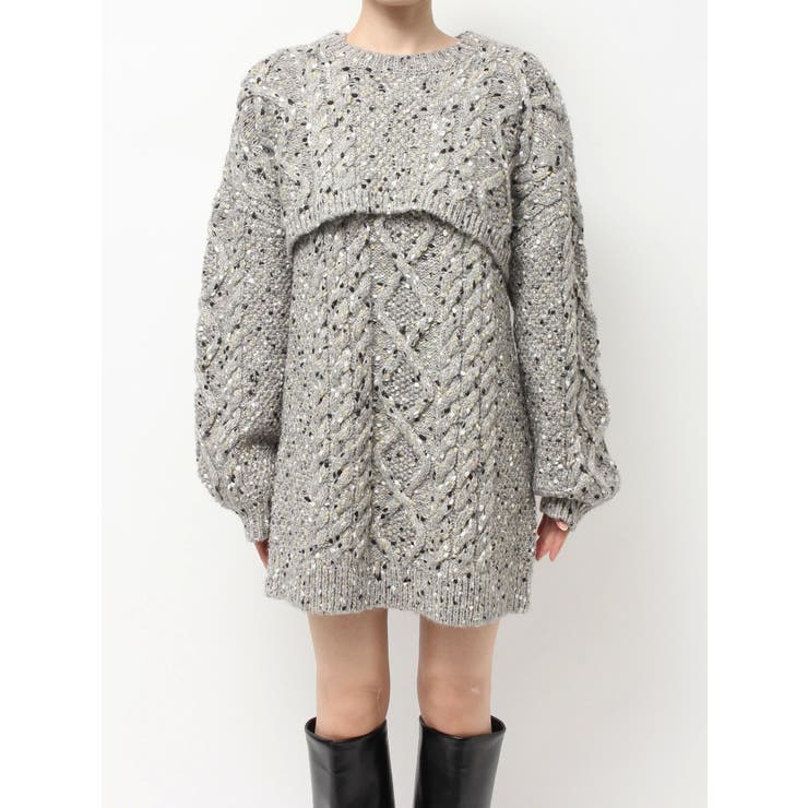 【OUNNOUN】3WAYケーブルチュニック | MERCURYDUO | 詳細画像17 