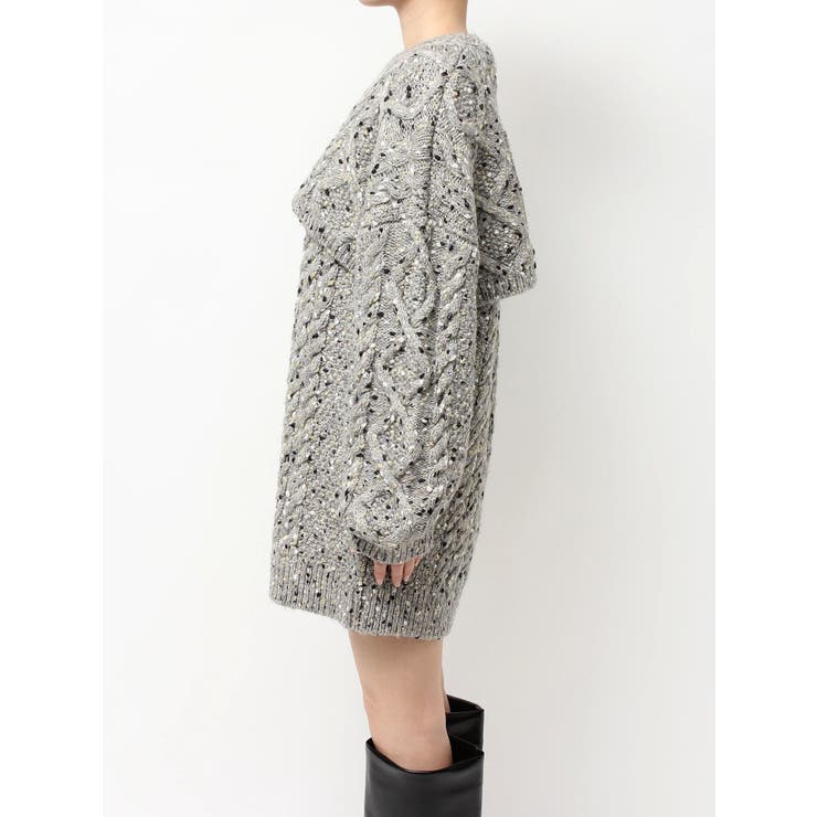 【OUNNOUN】3WAYケーブルチュニック | MERCURYDUO | 詳細画像18 