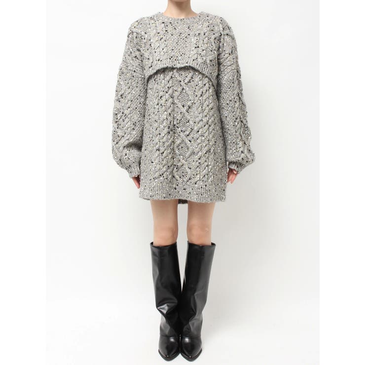 【OUNNOUN】3WAYケーブルチュニック | MERCURYDUO | 詳細画像26 