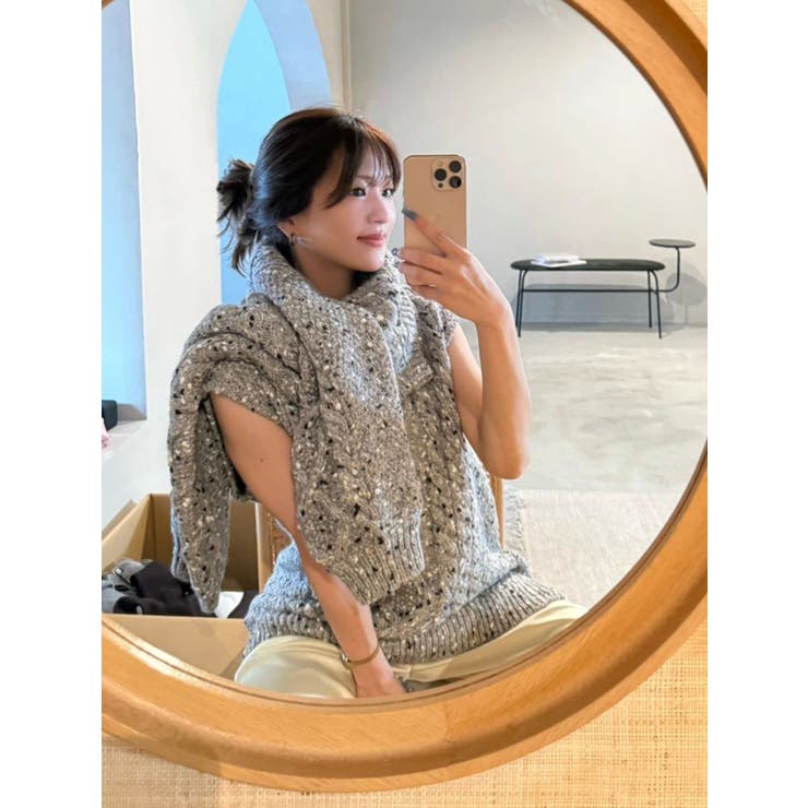 【OUNNOUN】3WAYケーブルチュニック | MERCURYDUO | 詳細画像8 