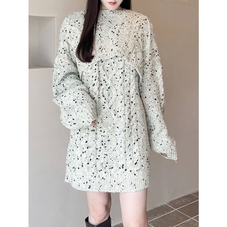 ベージュ | 【OUNNOUN】3WAYケーブルチュニック | MERCURYDUO