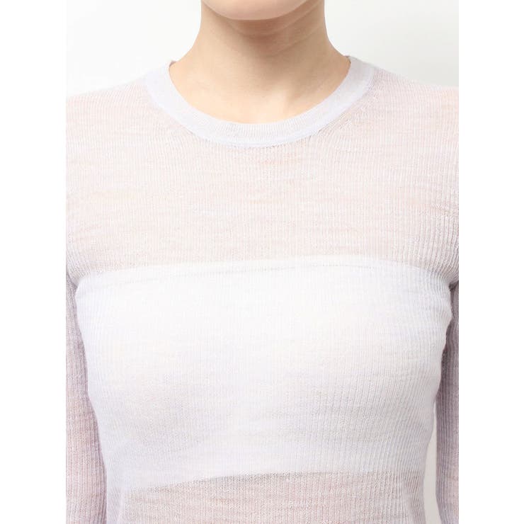 【OUNNOUN】シアーウールリブニットトップス | MERCURYDUO | 詳細画像14 