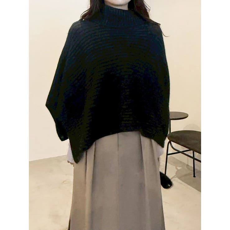 グレー | 【OUNNOUN】アシメケープストール | MERCURYDUO