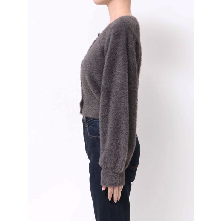 ミニシャギークルーネックカーディガン | MERCURYDUO | 詳細画像35 