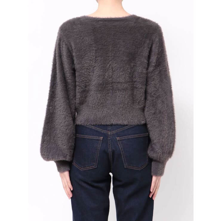 ミニシャギークルーネックカーディガン | MERCURYDUO | 詳細画像36 