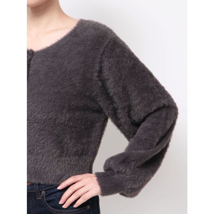 ミニシャギークルーネックカーディガン | MERCURYDUO | 詳細画像38 