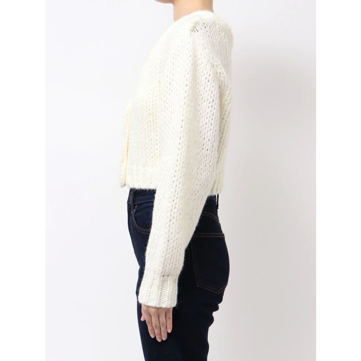 ローゲージデザインボタンカーディガン | MERCURYDUO | 詳細画像16 