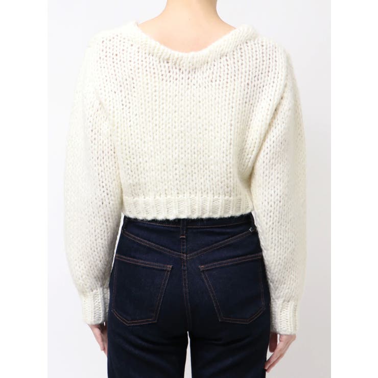 ローゲージデザインボタンカーディガン | MERCURYDUO | 詳細画像17 