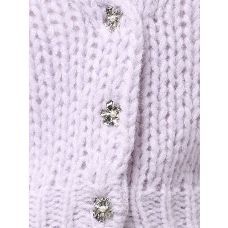 ローゲージデザインボタンカーディガン | MERCURYDUO | 詳細画像24 