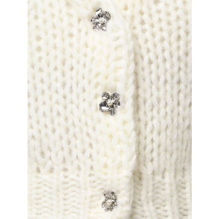 ローゲージデザインボタンカーディガン | MERCURYDUO | 詳細画像25 