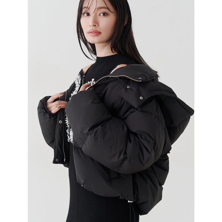 ブラック | 2WAYフード付アライドショートダウン | MERCURYDUO