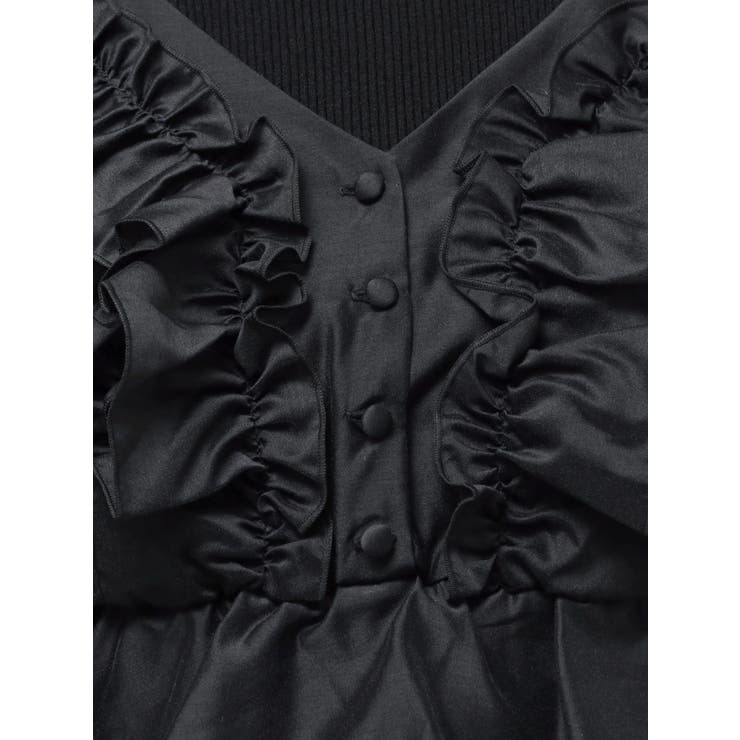 異素材ドッキングラッフルニットワンピース | MERCURYDUO | 詳細画像21 