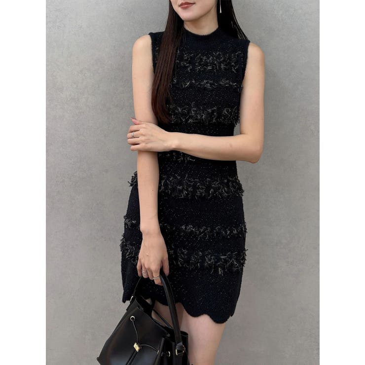 ツイードニットミニワンピースカーデアンサンブル | MERCURYDUO | 詳細画像13 