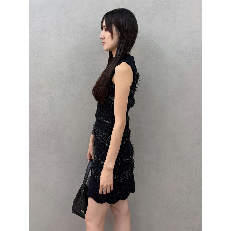 ツイードニットミニワンピースカーデアンサンブル | MERCURYDUO | 詳細画像14 