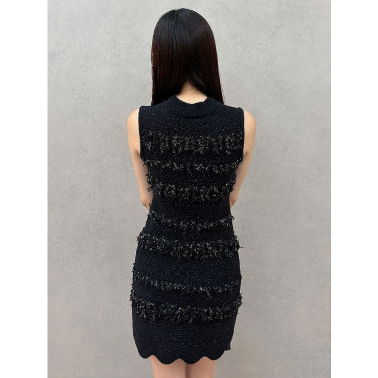 ツイードニットミニワンピースカーデアンサンブル | MERCURYDUO | 詳細画像15 